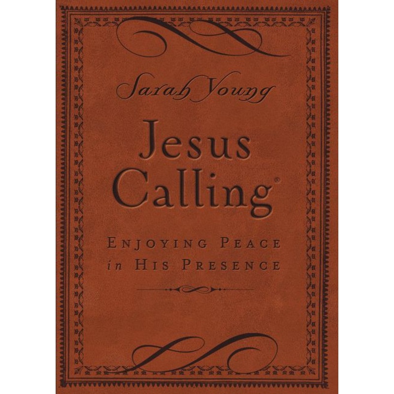 Jesus Calling, Small Brown Leathersoft, with Scripture References