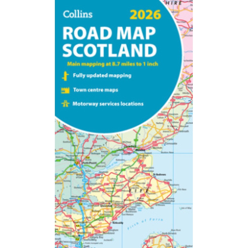 2026 Collins Road Map of Scotland