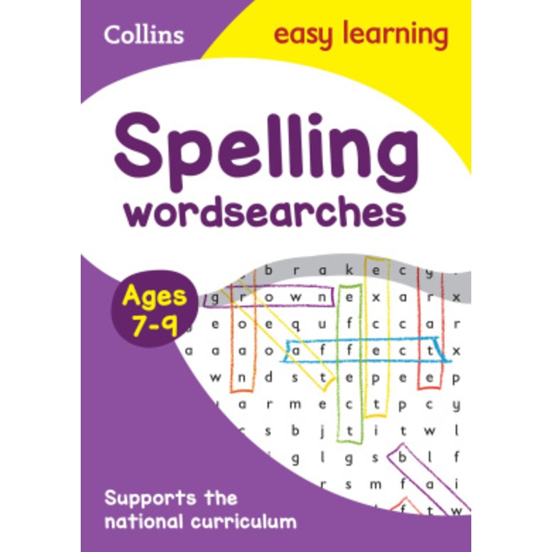 Spelling Word Searches Ages 7-9
