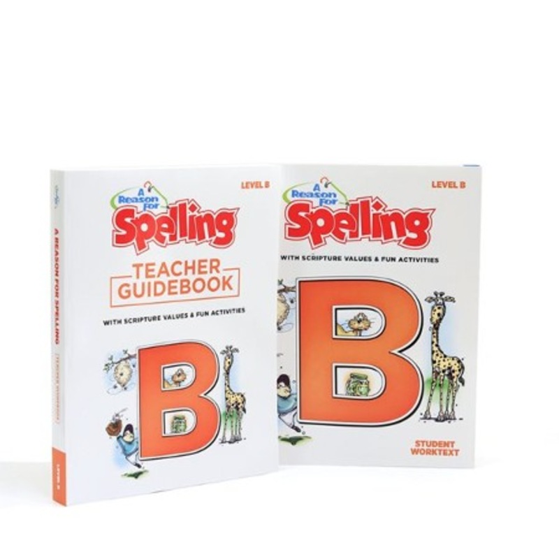 A Reason for Spelling Level B Student Worktext & Teacher  Guidebook Set (2nd Edition)