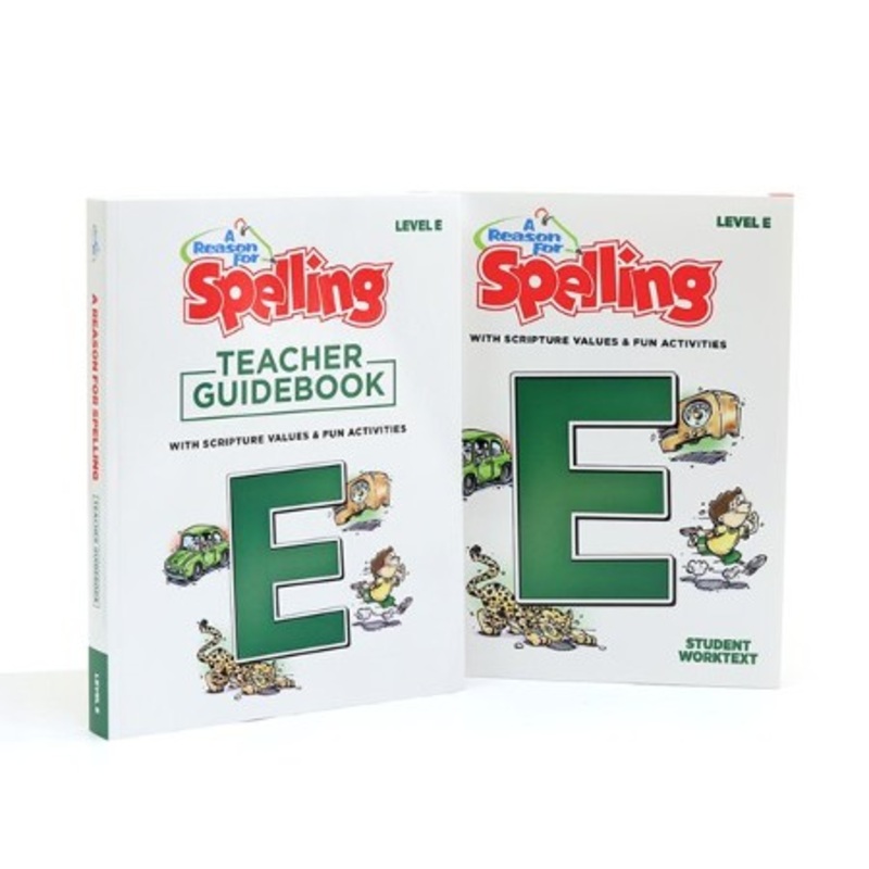 A Reason for Spelling Level E Student Worktext & Teacher  Guidebook Set (2nd Edition)