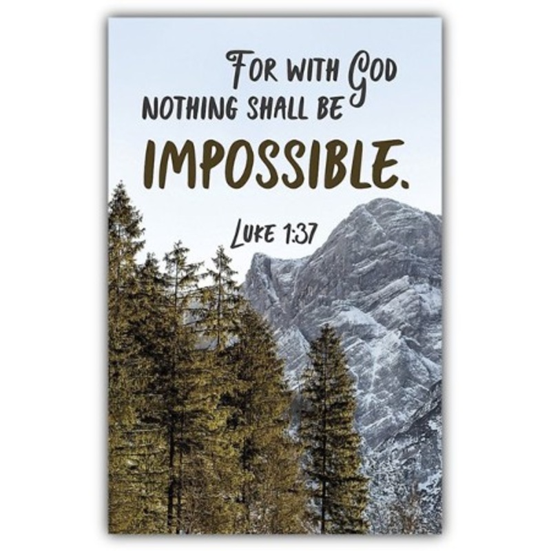With God (Luke 1:37, KJV) Bulletins, 100