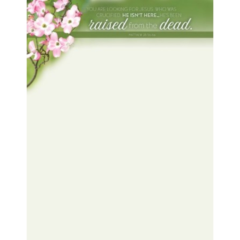 You Are Looking For Jesus (Matthew 28:5b-6a, CEB) Letterhead, 100