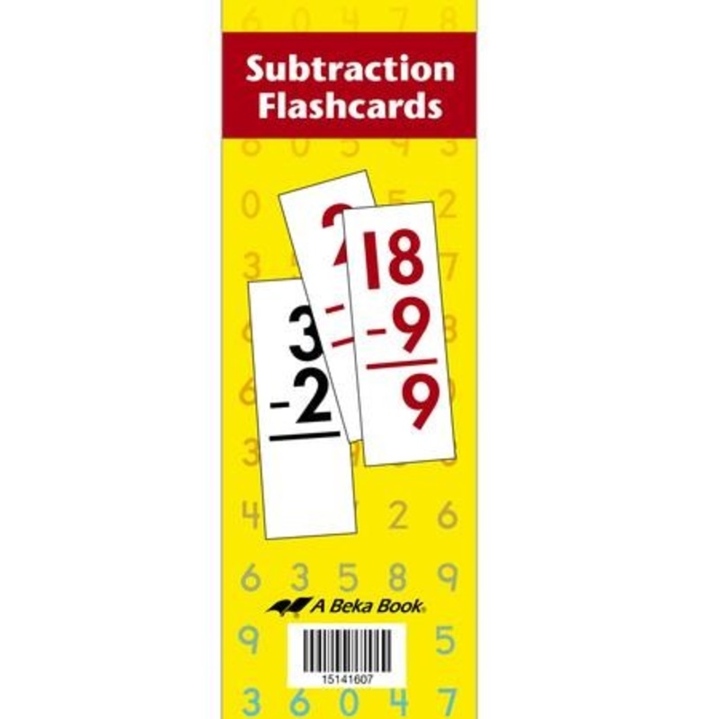 Abeka Subtraction Flashcards