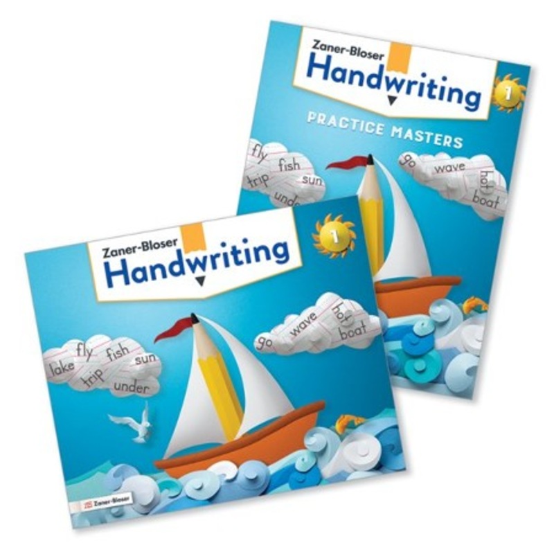 Zaner-Bloser Handwriting Grade 1: Student Edition &  Practice Masters (Homeschool Bundle — 2020 Copyright)