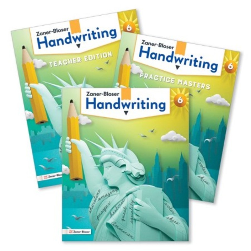 Zaner-Bloser Handwriting Grade 6: Student, Teacher, & Practice Masters (Homeschool Bundle — 2020 Copyright)