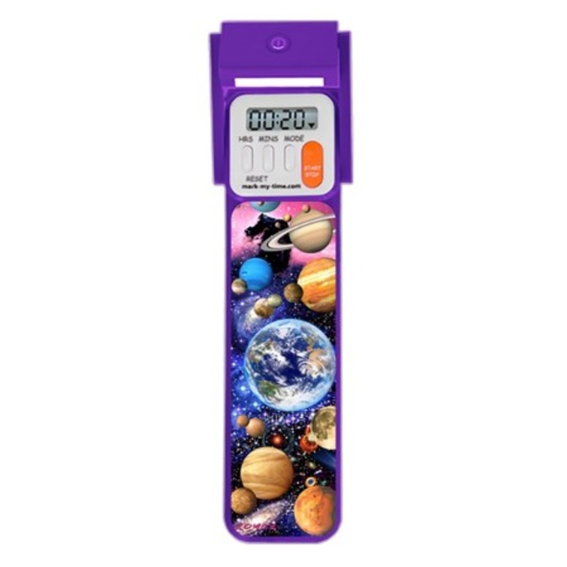 3D Booklight Timer Bookmark, Planets