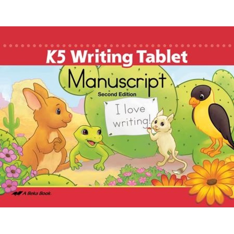 Abeka K5 Writing Tablet: Manuscript