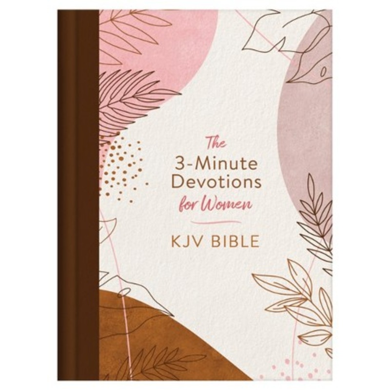 3-Minute Devotions for Women KJV Bible [Rose & Copper Florets]