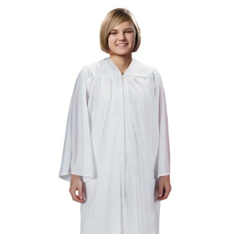 White Confirmation Robe, X-Large (5’11 & up)