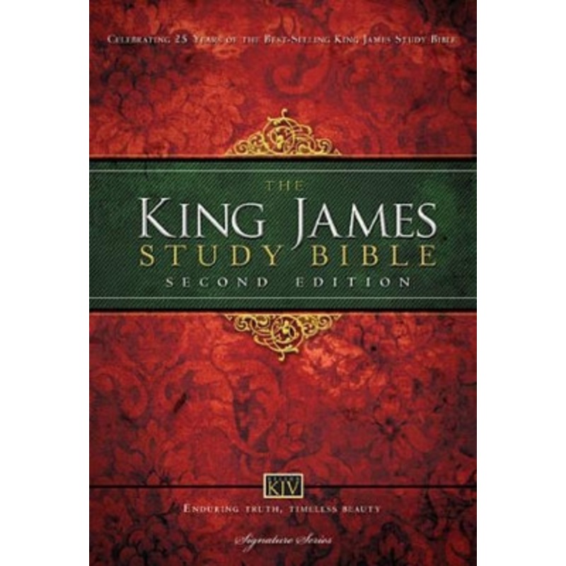 KJV Study Bible, Large Print, Hardcover, Red Letter Edition: Second Edition by  9781401679484