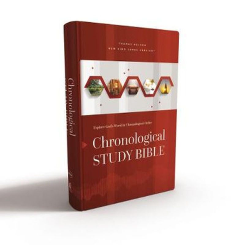 NKJV, Chronological Study Bible, Hardcover, Comfort Print: Holy Bible, New King James Version by Thomas Nelson