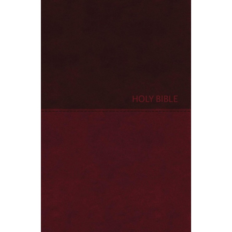 NKJV, Value Thinline Bible, Large Print, Leathersoft, Burgundy, Red Letter Edition, Comfort Print: Holy Bible, New King James Version by Thomas Nelson 9780718075606